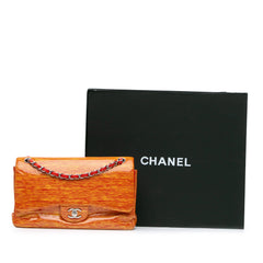 Jumbo Classic Patent Stiped Double Flap