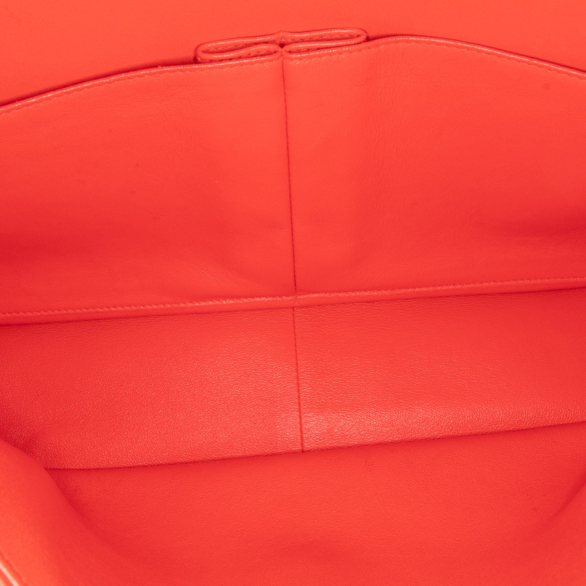 Jumbo Classic Patent Stiped Double Flap