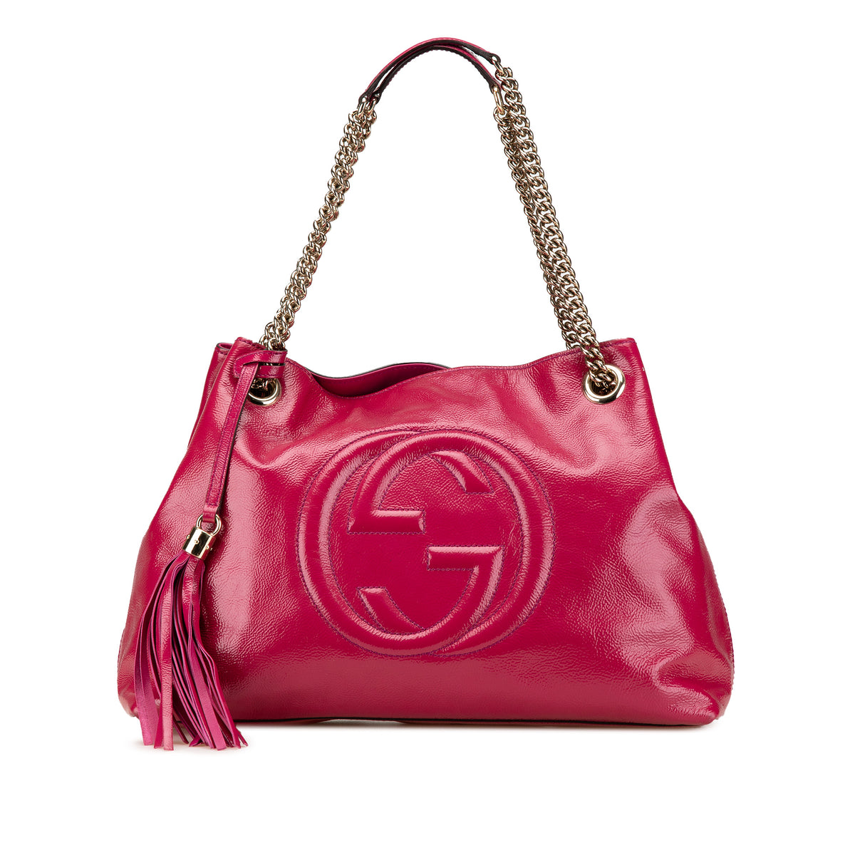Medium Patent Soho Chain Tote
