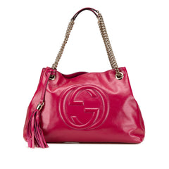 Medium Patent Soho Chain Tote