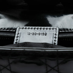 Large Patent Cannage Lady Dior