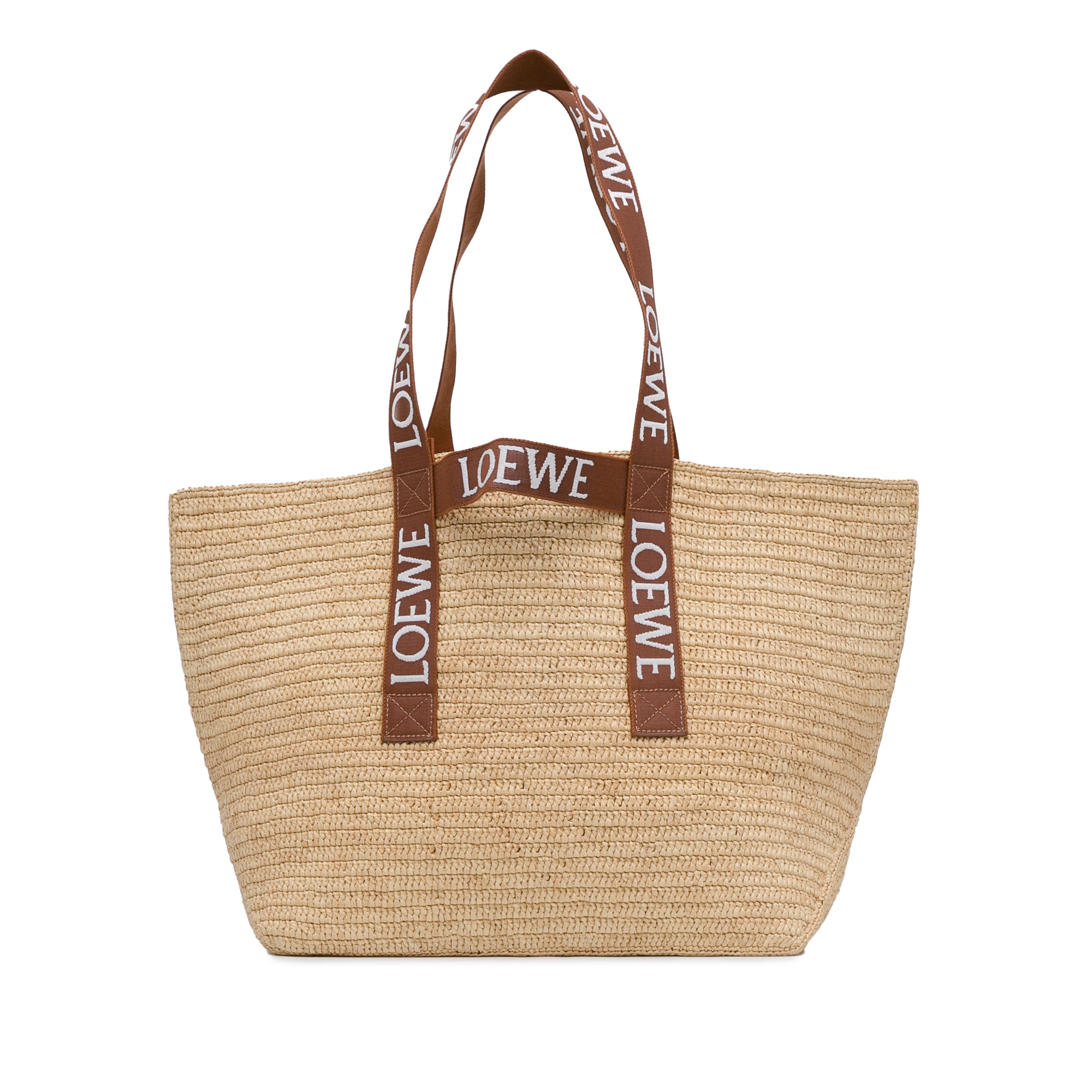 Raffia Fold Shopper Tote