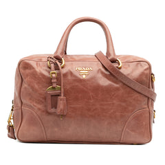 Vitello Shine Bauletto Satchel