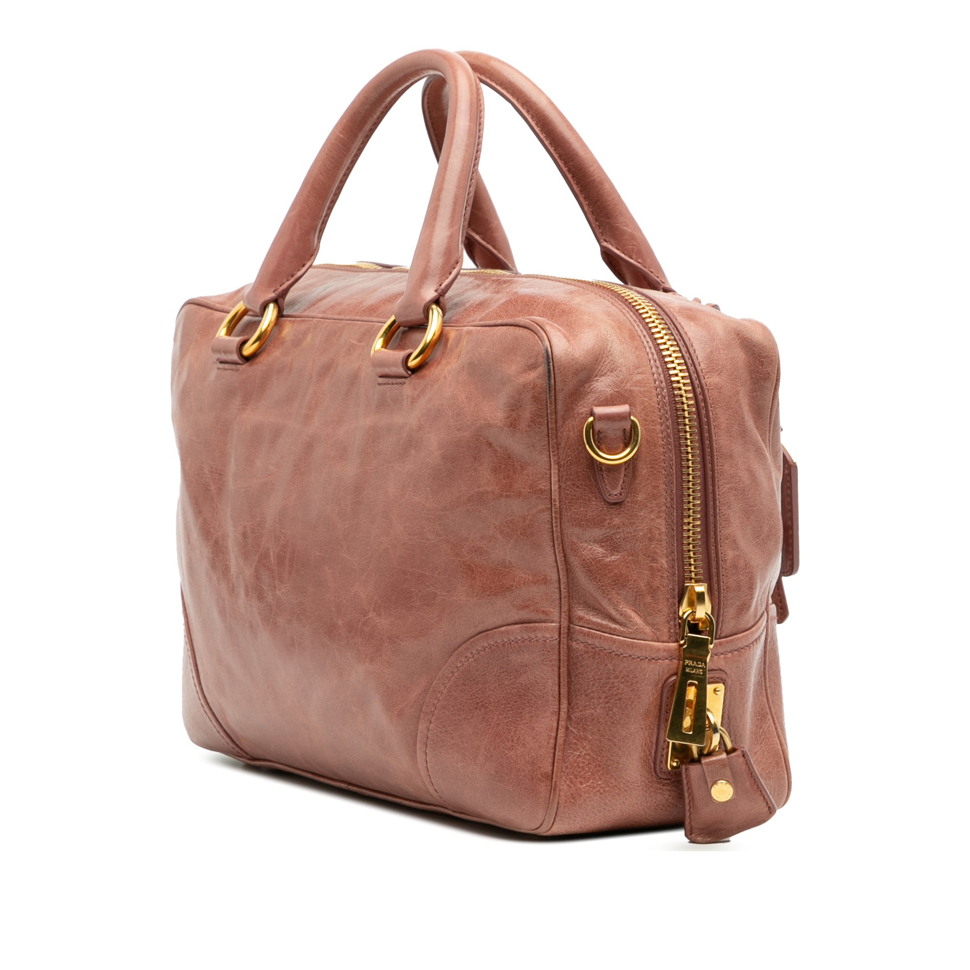 Vitello Shine Bauletto Satchel