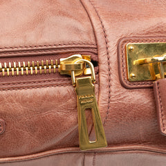 Vitello Shine Bauletto Satchel