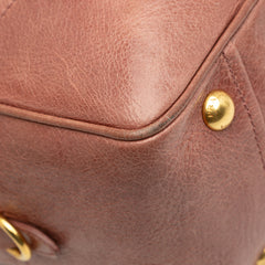 Vitello Shine Bauletto Satchel