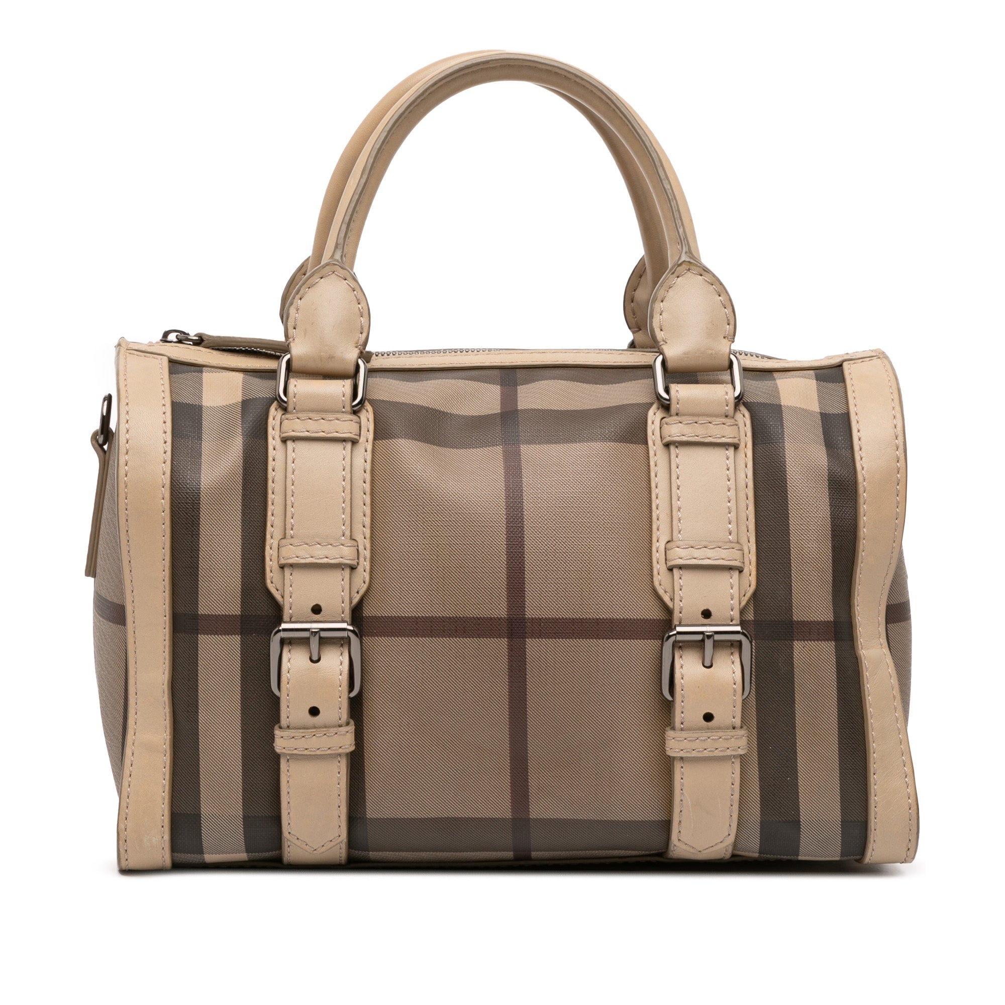 Smoke Check Coated Canvas Chester Boston Bag