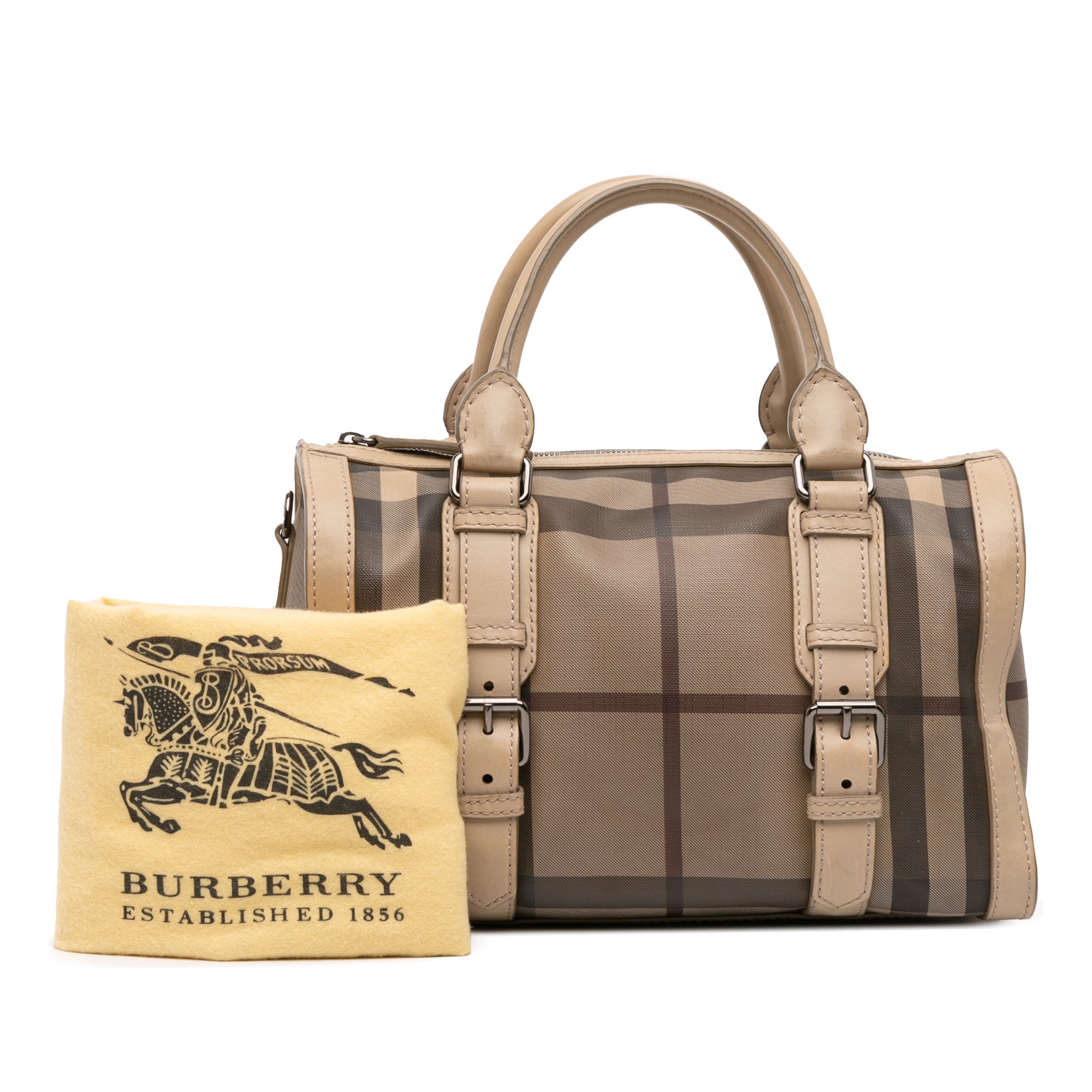 Smoke Check Coated Canvas Chester Boston Bag