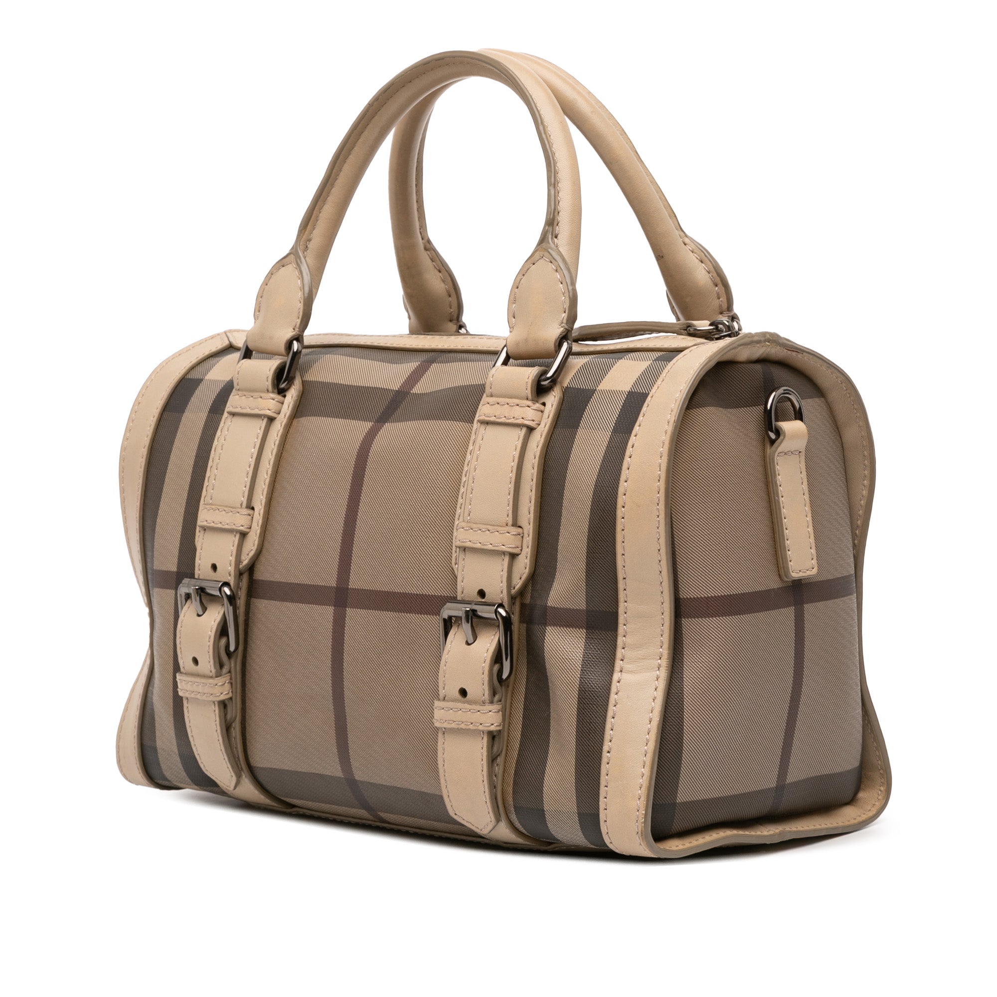 Smoke Check Coated Canvas Chester Boston Bag