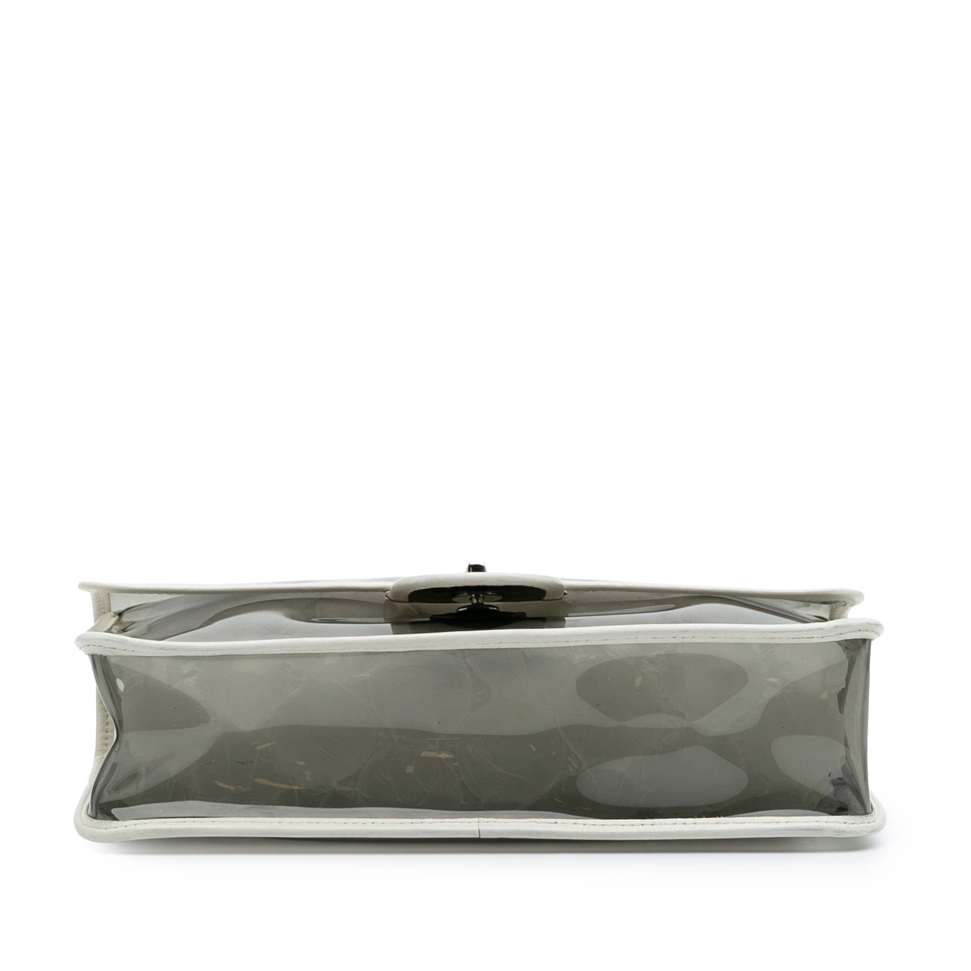 Large PVC and Lambskin Naked Flap