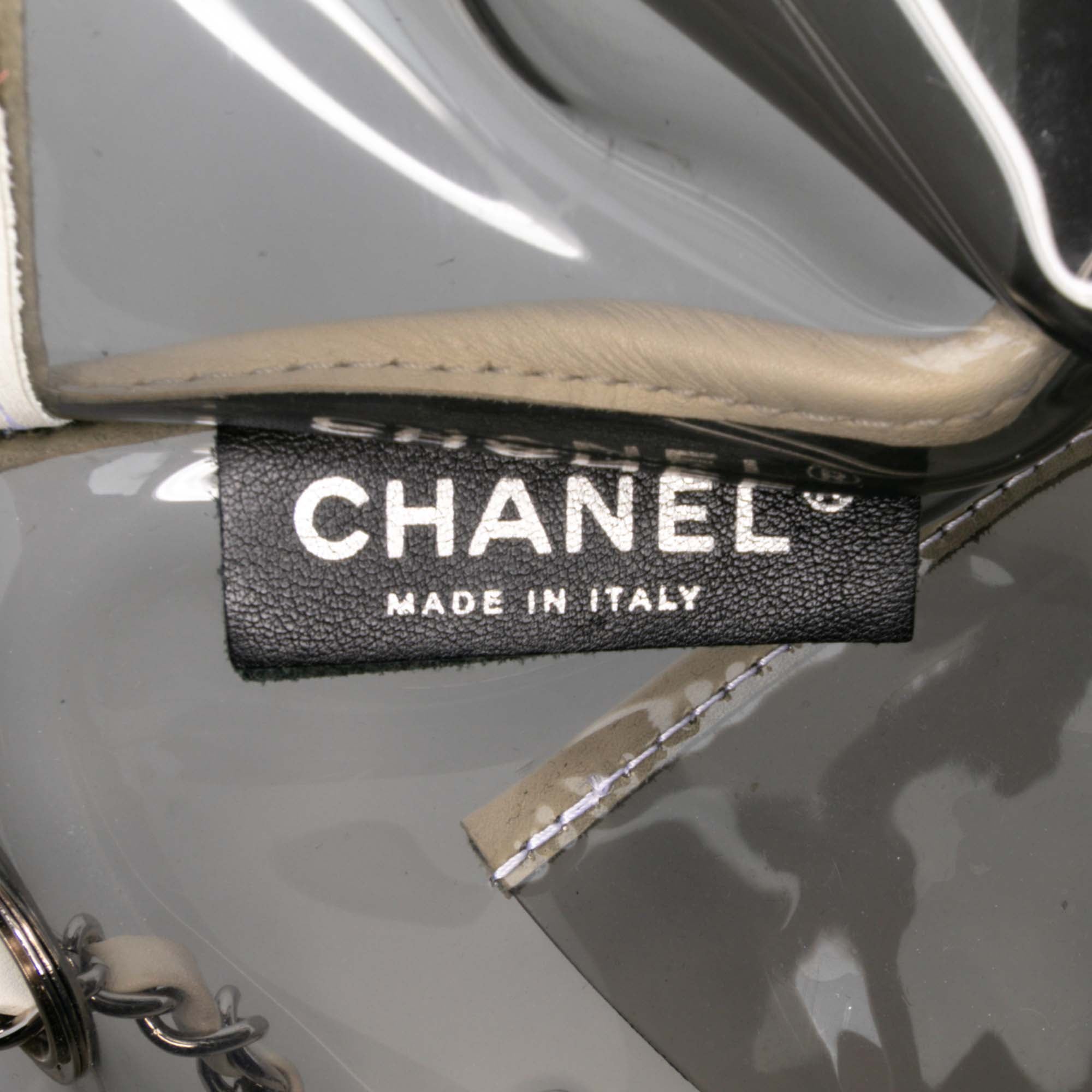 Large PVC and Lambskin Naked Flap