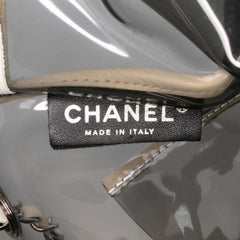 Large PVC and Lambskin Naked Flap