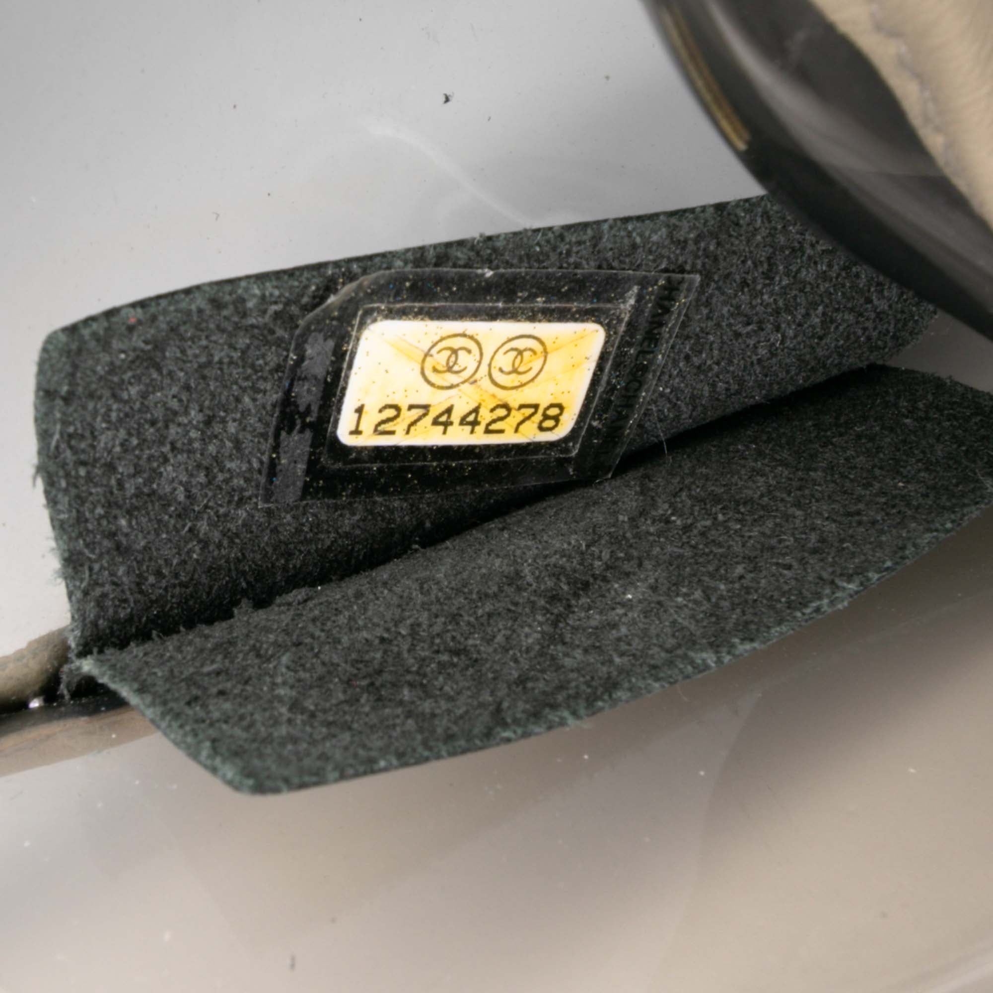 Large PVC and Lambskin Naked Flap
