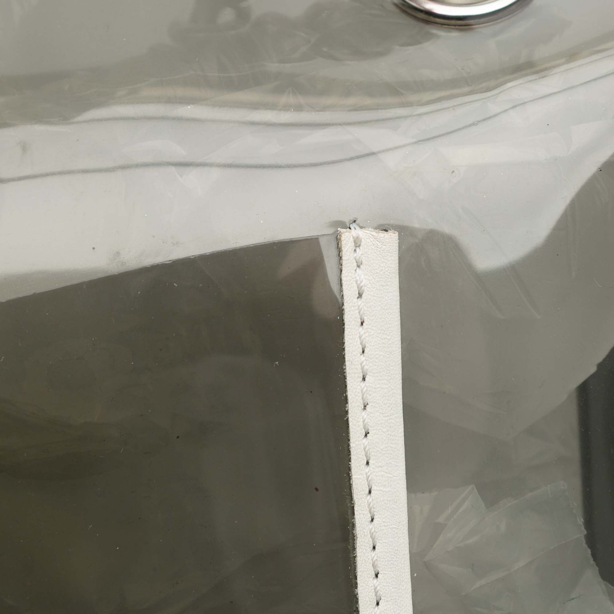 Large PVC and Lambskin Naked Flap