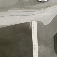 Large PVC and Lambskin Naked Flap