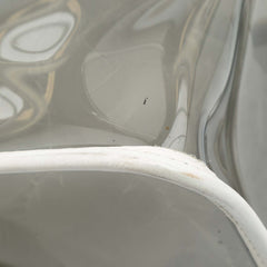 Large PVC and Lambskin Naked Flap