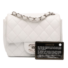 Mini Square Classic Caviar Single Flap
