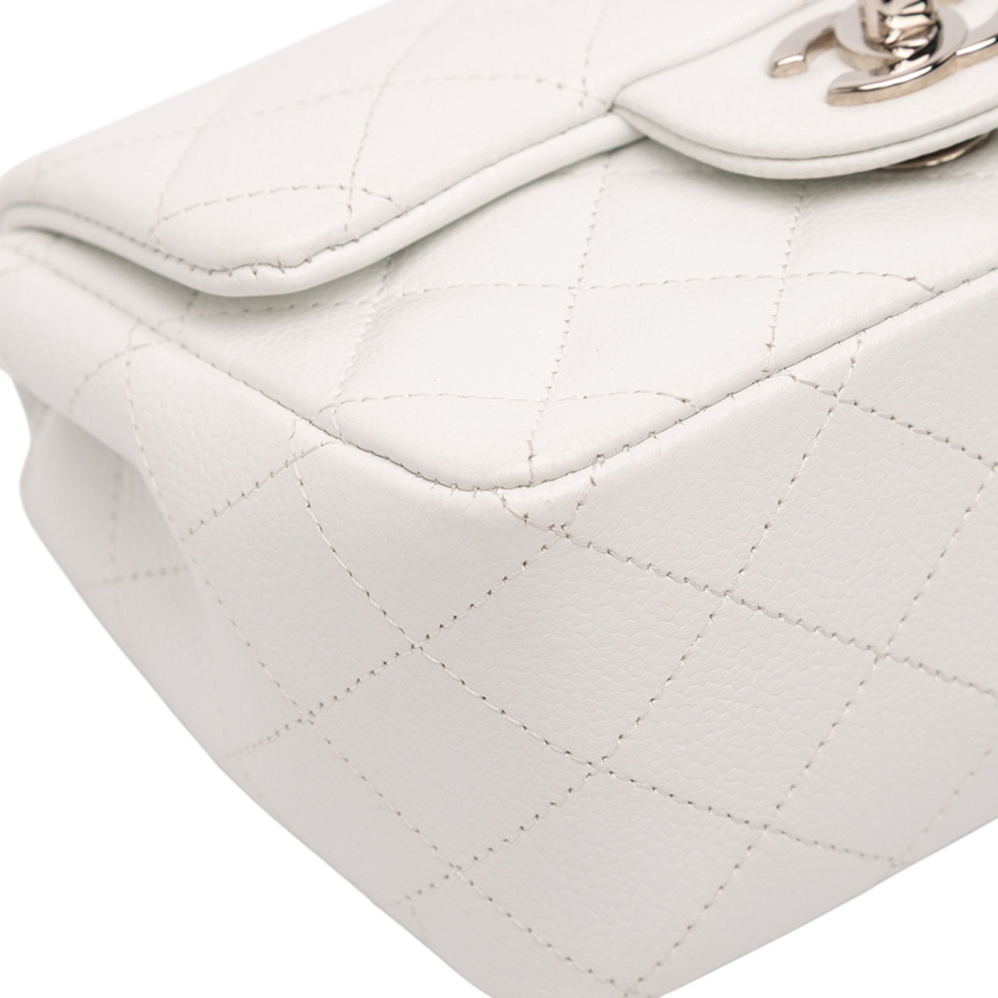 Mini Square Classic Caviar Single Flap