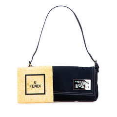 Canvas FF Marble Baguette Shoulder Bag