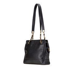 Triple CC Caviar Shoulder Bag