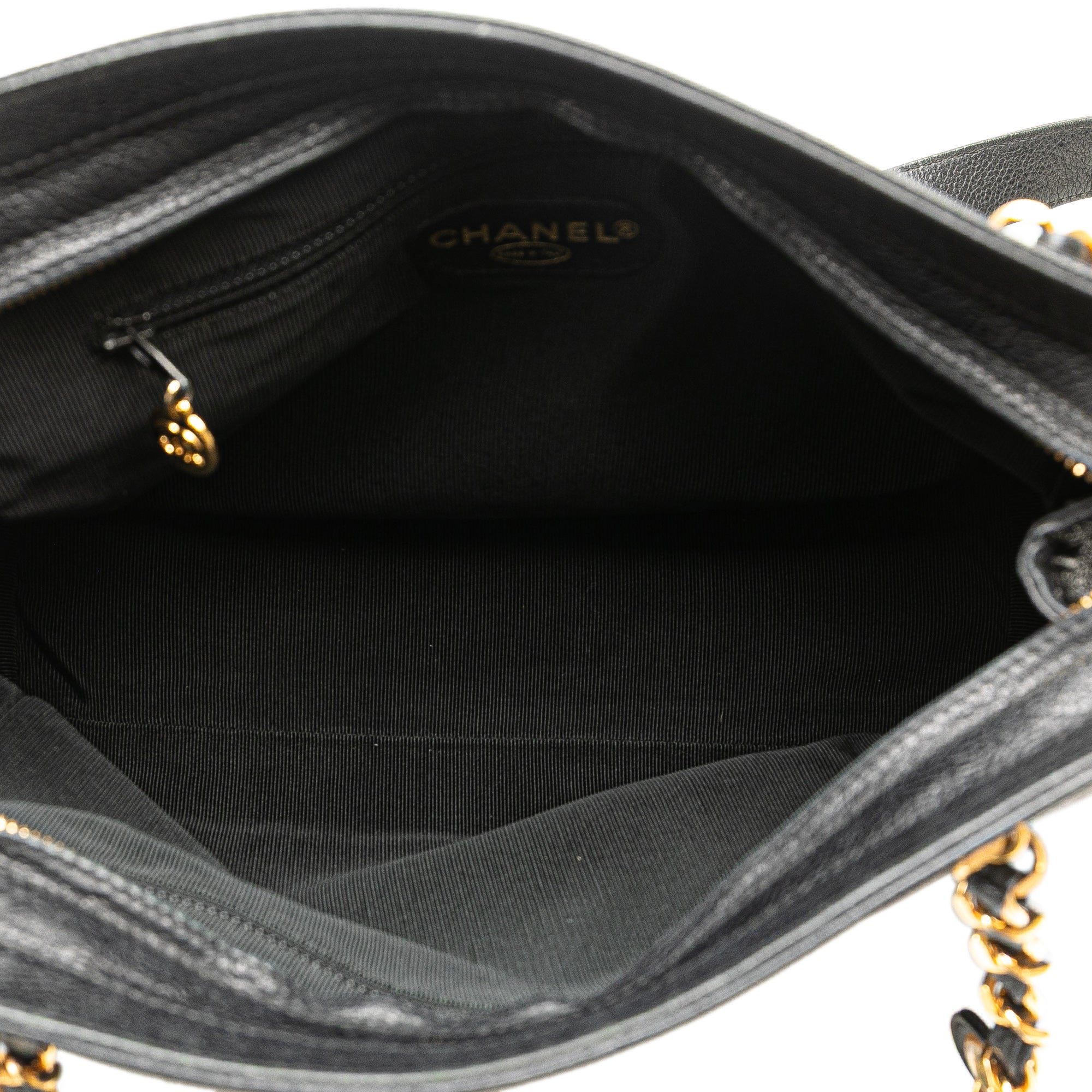 Triple CC Caviar Shoulder Bag