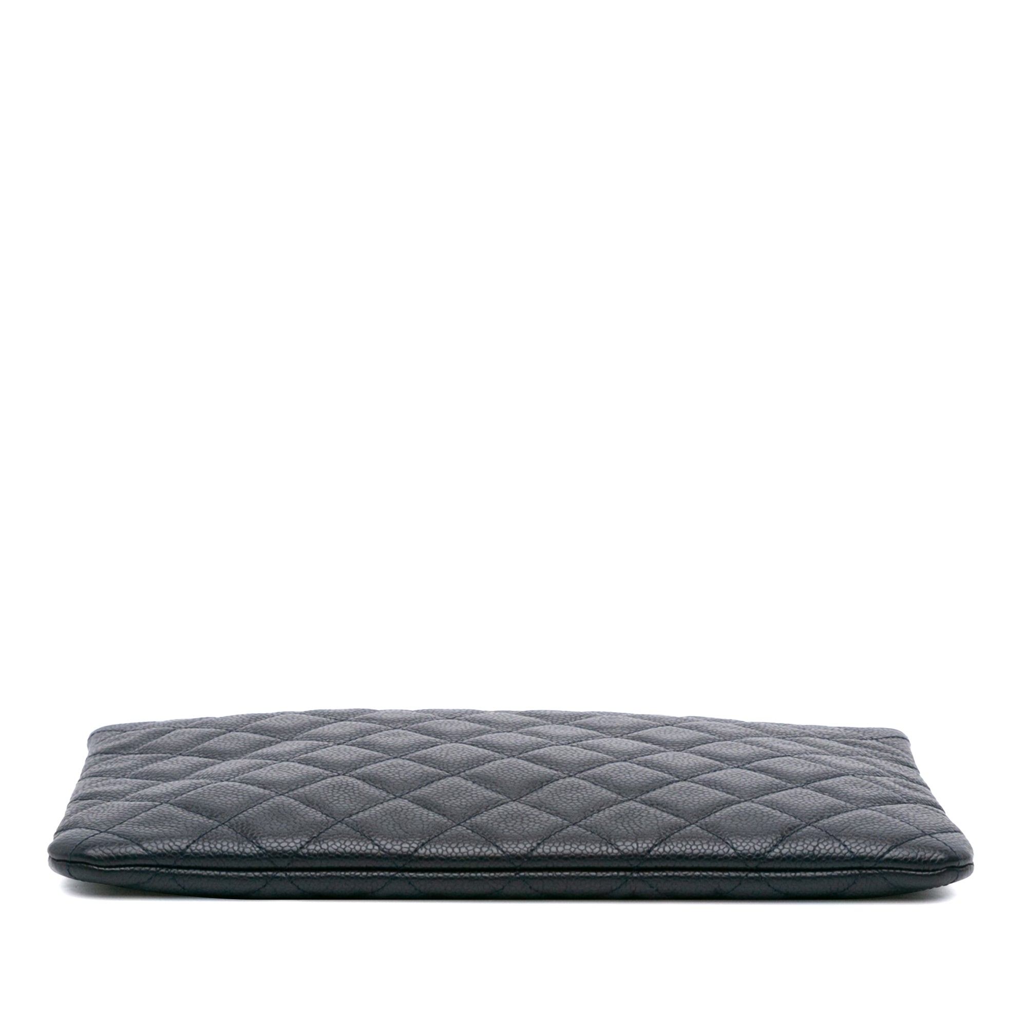 Medium Quilted Caviar O Case Clutch