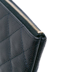 Medium Quilted Caviar O Case Clutch