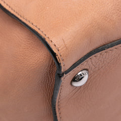 Glace Calf Twin Pocket Satchel