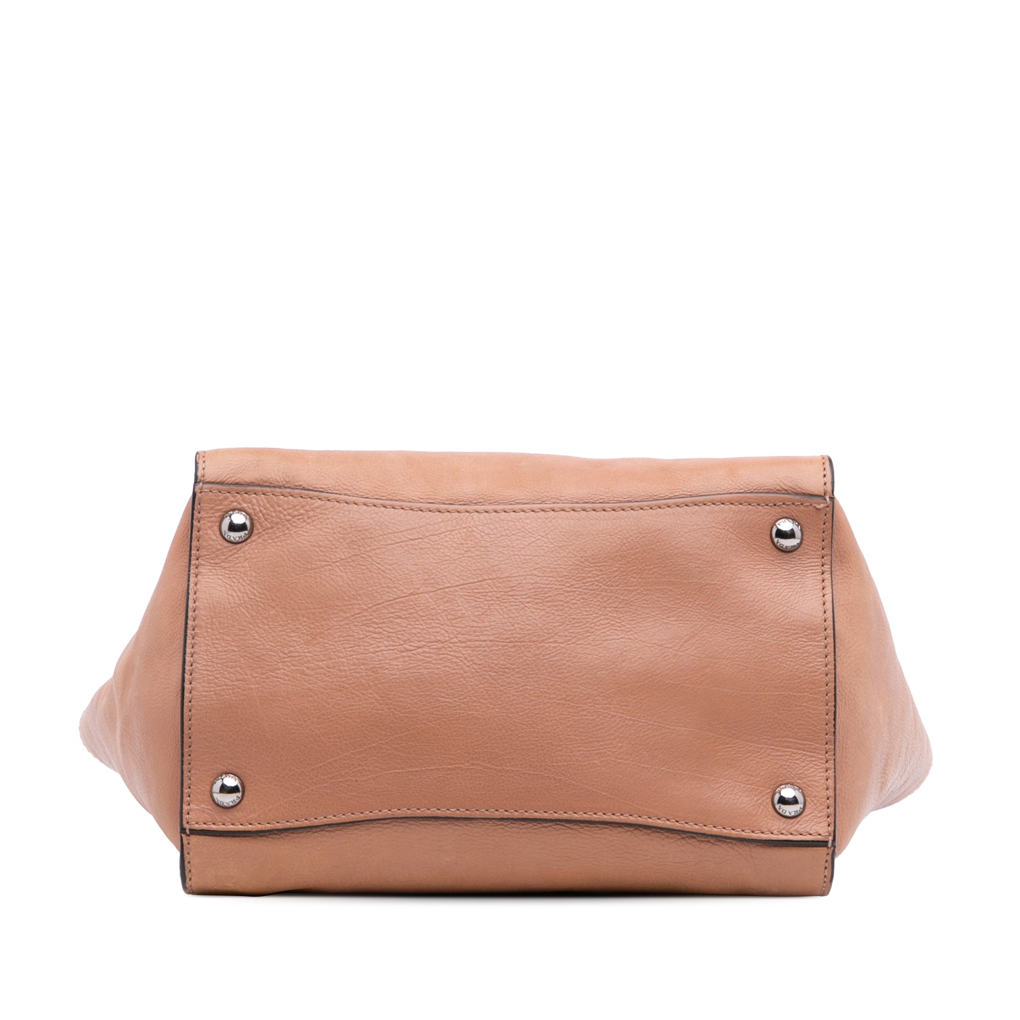 Glace Calf Twin Pocket Satchel