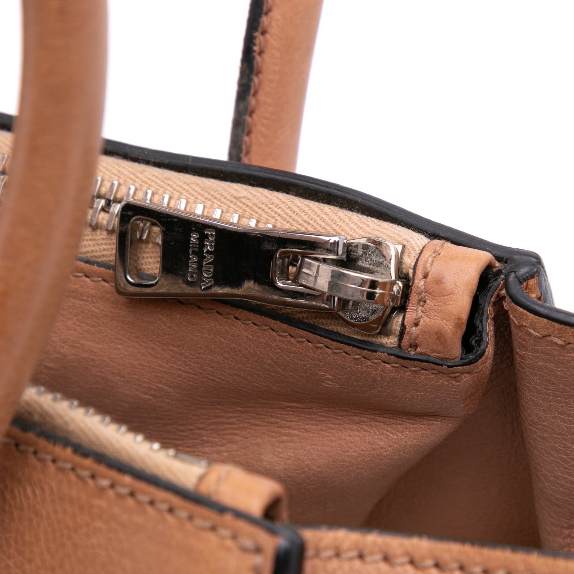 Glace Calf Twin Pocket Satchel