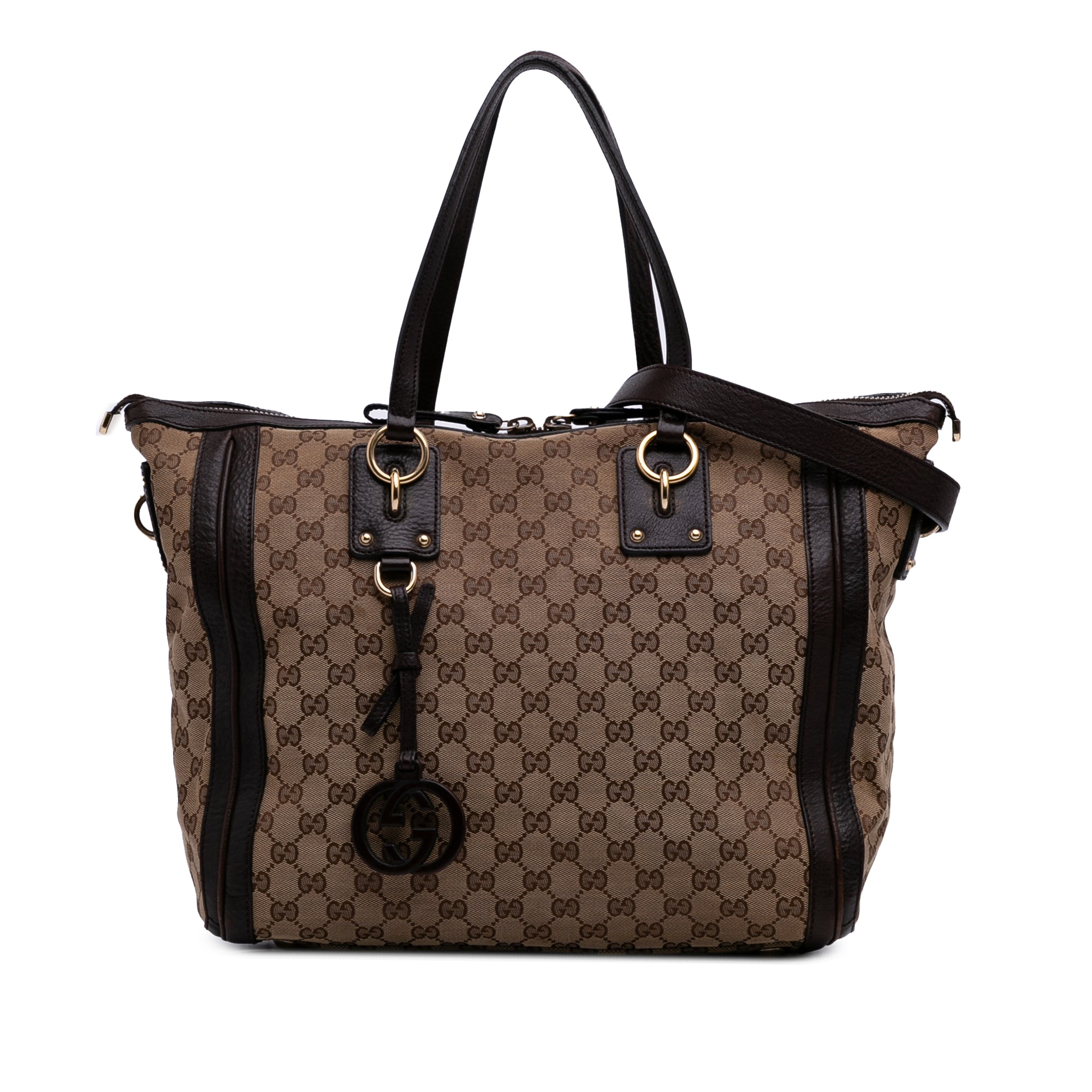 GG Canvas Charm Satchel