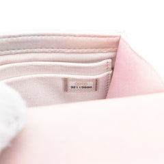 CC Quilted Lambskin Ombre Top Handle Flap Clutch With Chain