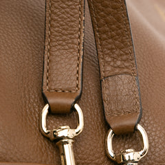 Large Calfskin Bamboo Shopper Satchel