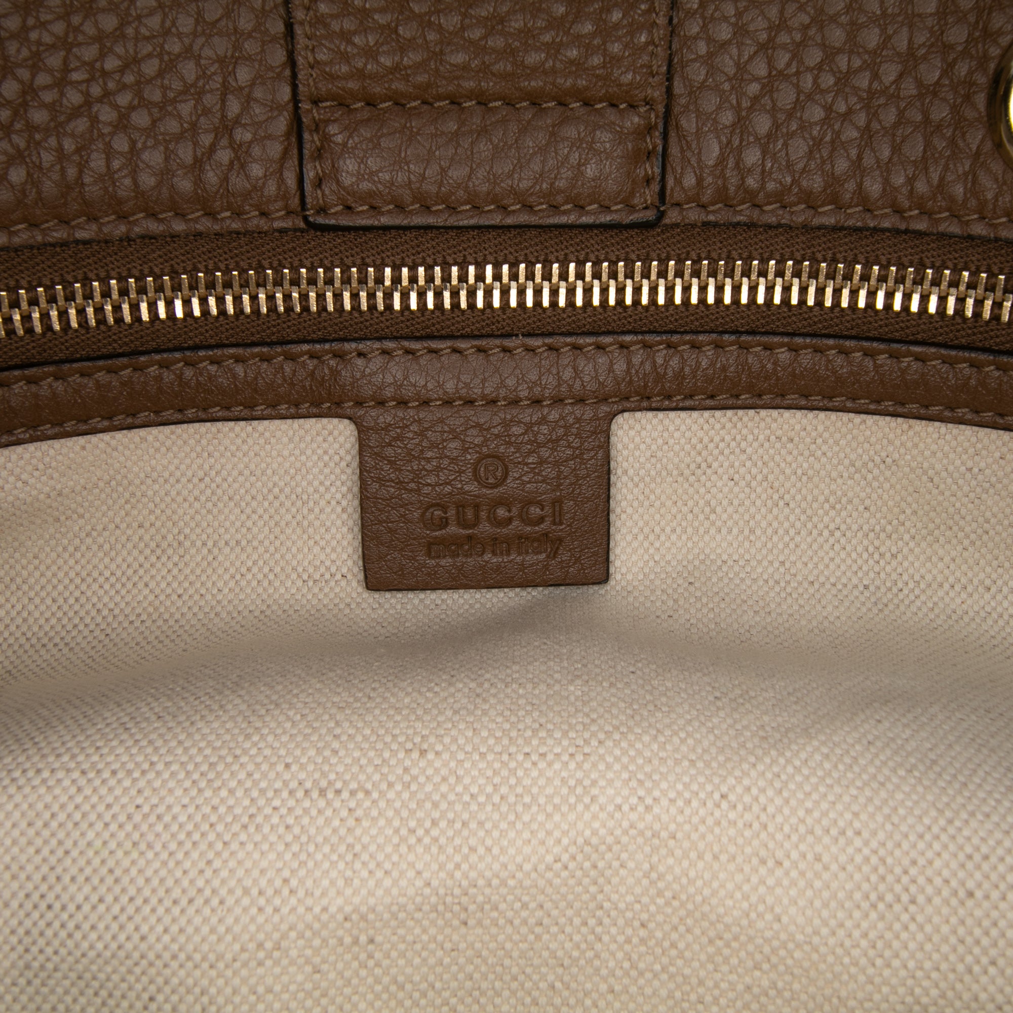 Large Calfskin Bamboo Shopper Satchel