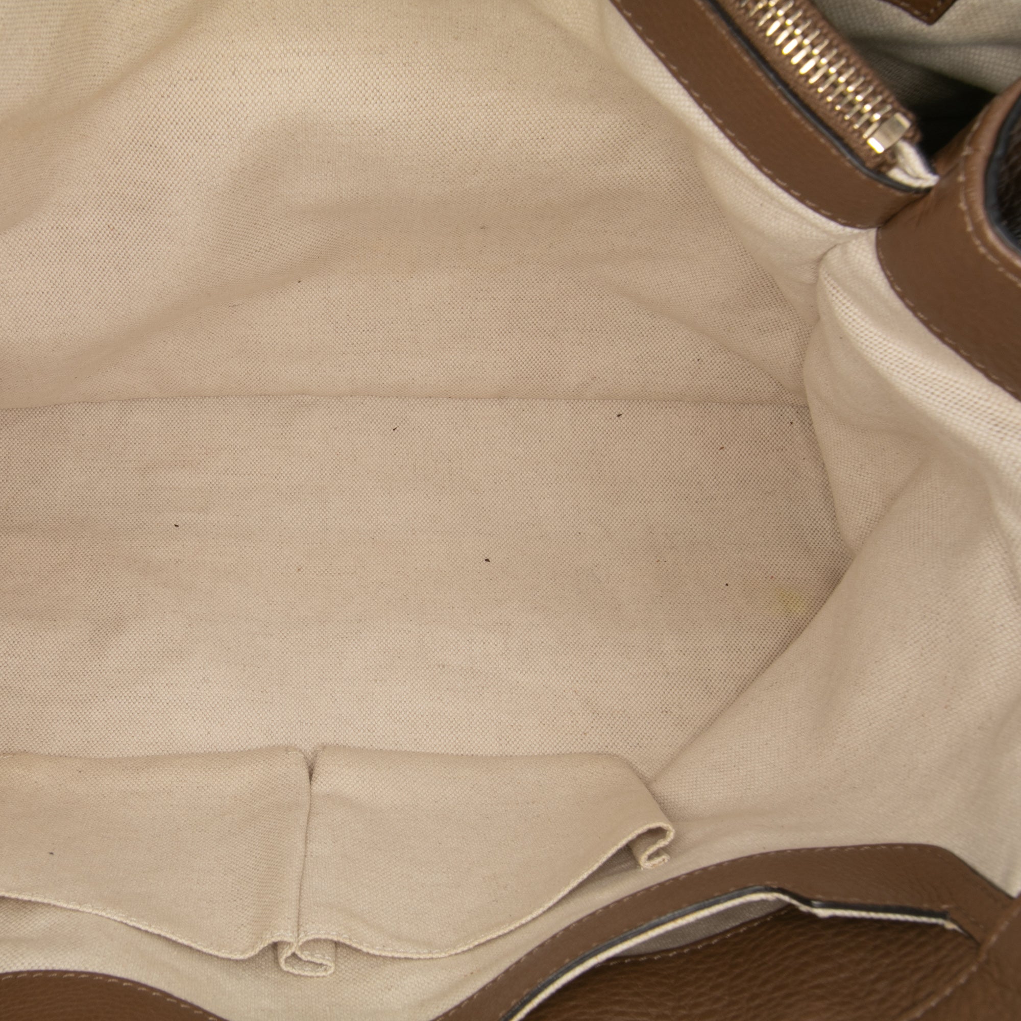 Large Calfskin Bamboo Shopper Satchel