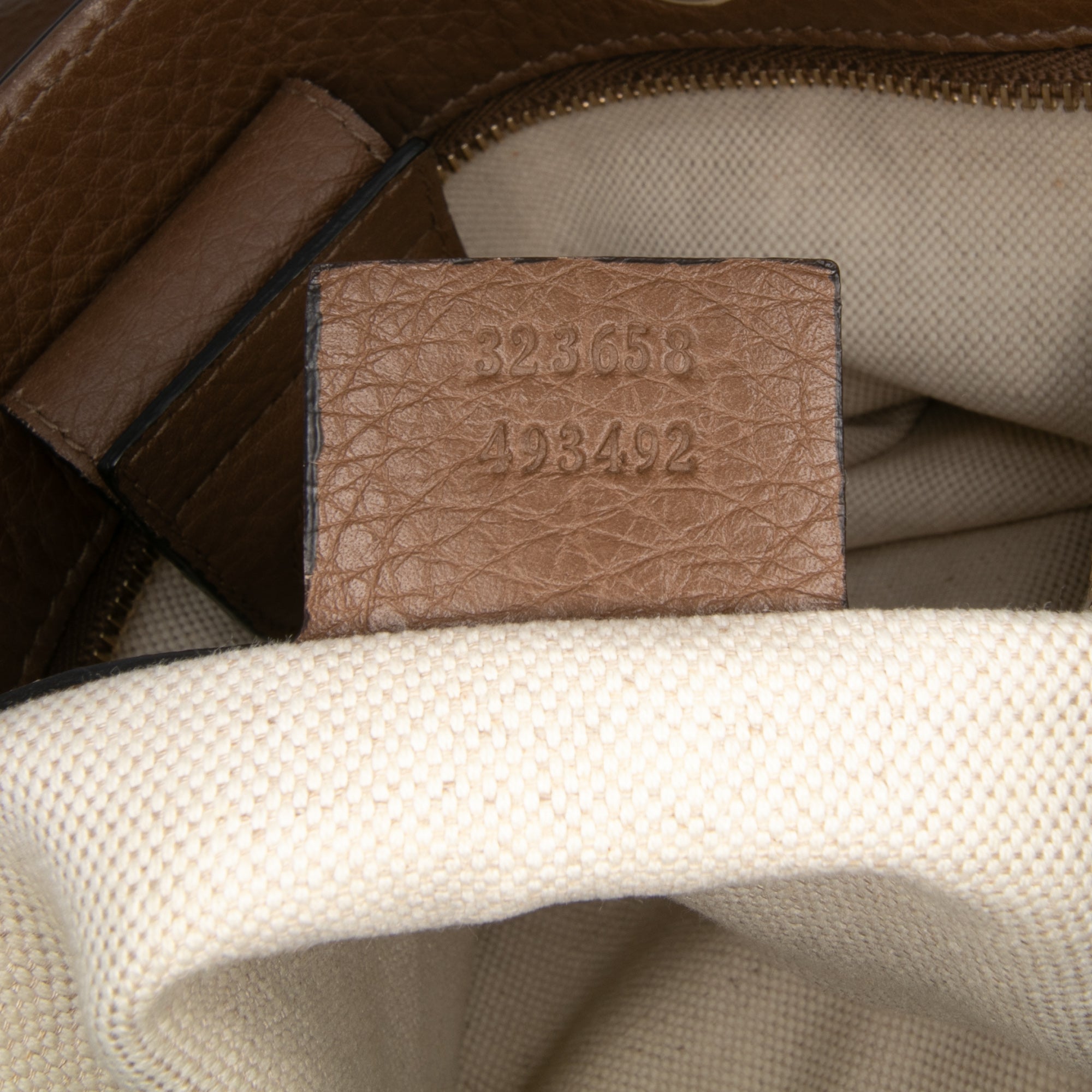 Large Calfskin Bamboo Shopper Satchel