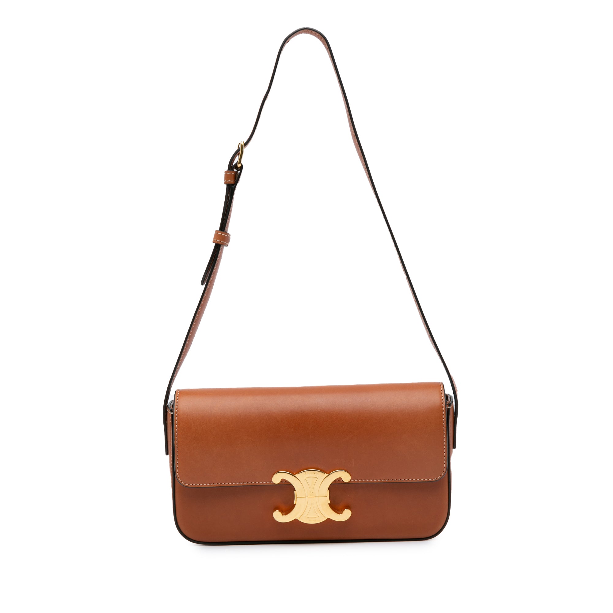 Triomphe Leather East-West Crossbody