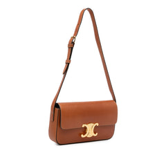 Triomphe Leather East-West Crossbody