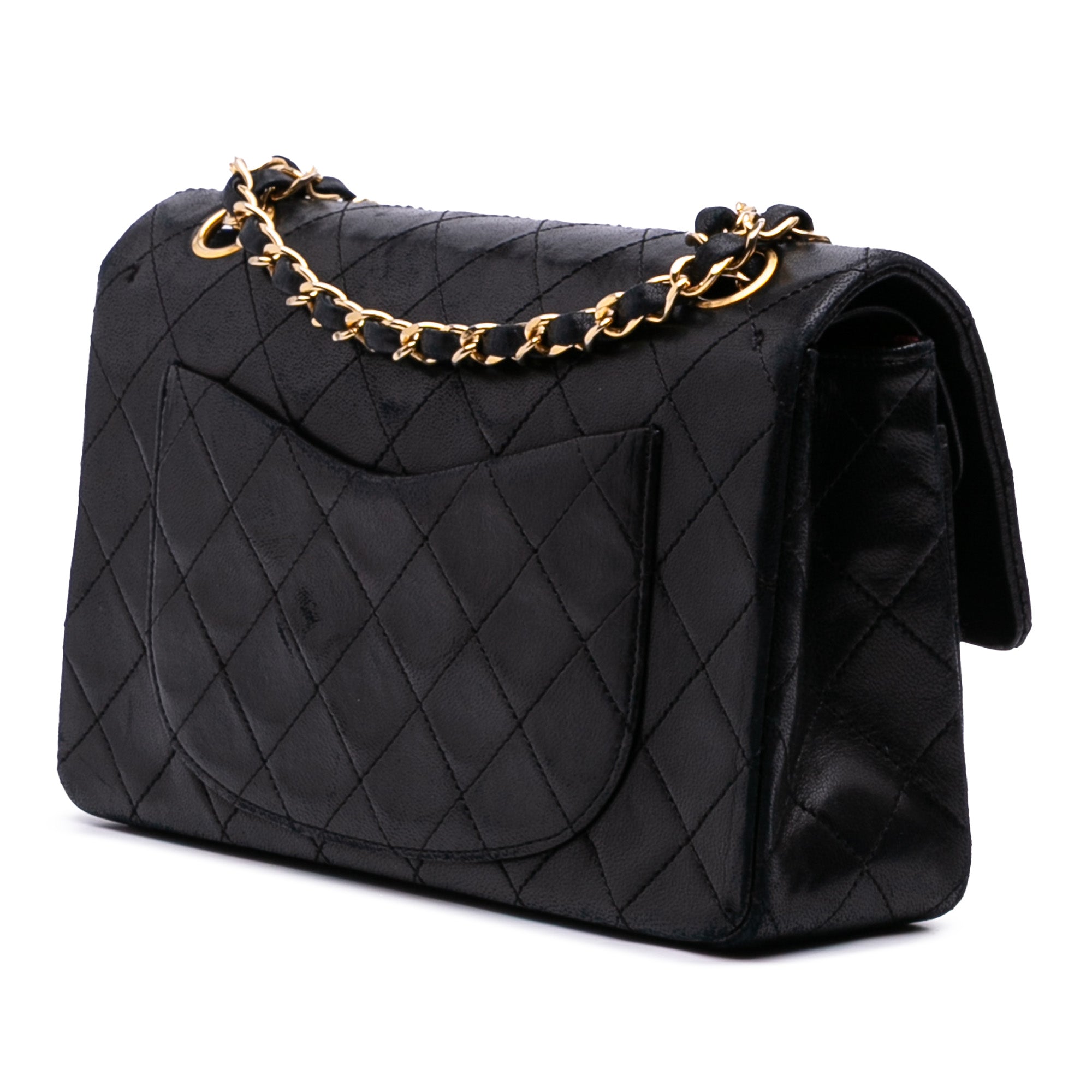 Small Classic Lambskin Double Flap