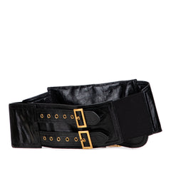 Crinkled Lambskin Saddle Belt Bag
