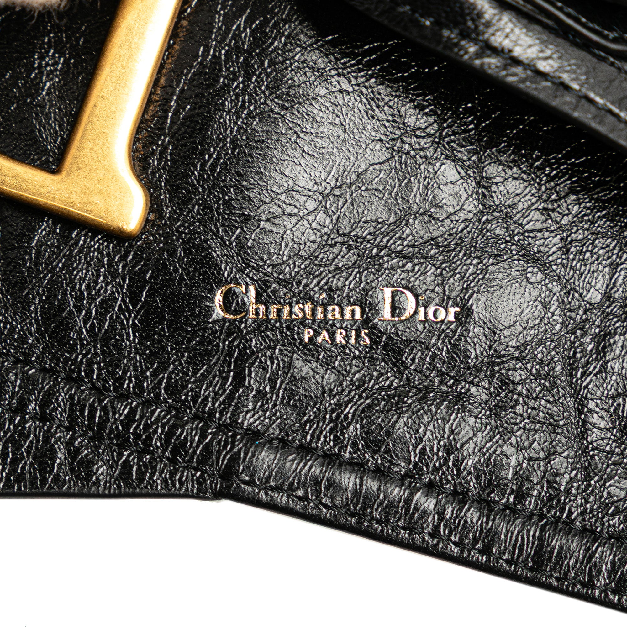 Crinkled Lambskin Saddle Belt Bag