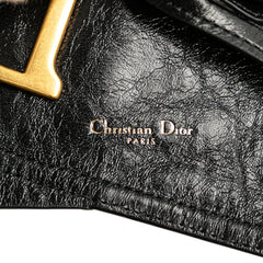 Crinkled Lambskin Saddle Belt Bag