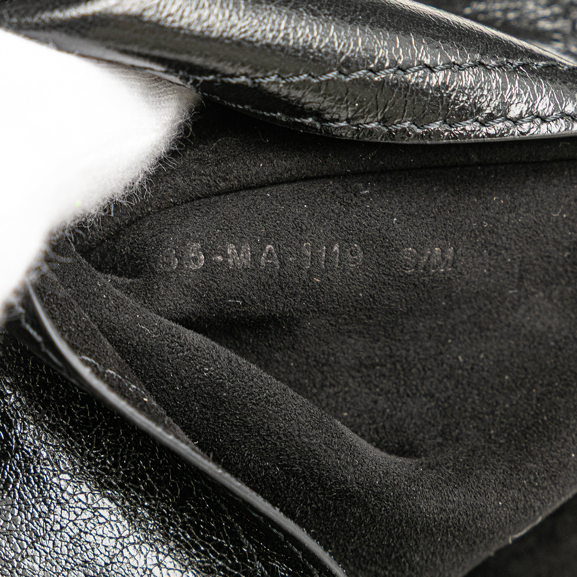 Crinkled Lambskin Saddle Belt Bag