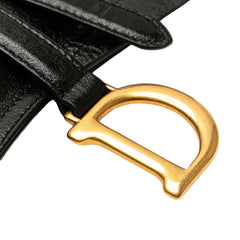 Crinkled Lambskin Saddle Belt Bag