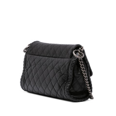 CC Quilted Washed Lambskin Studded Flap