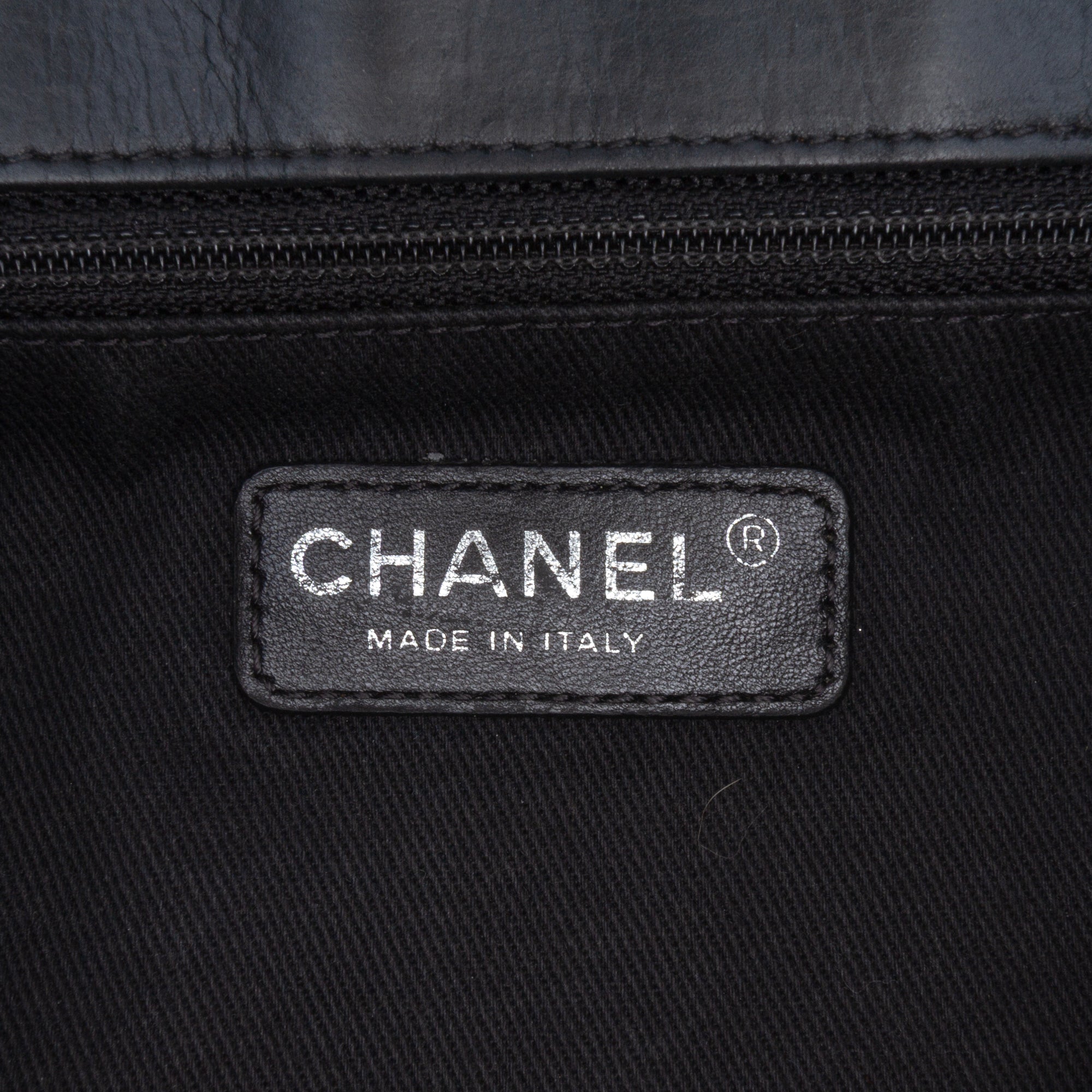 CC Quilted Washed Lambskin Studded Flap