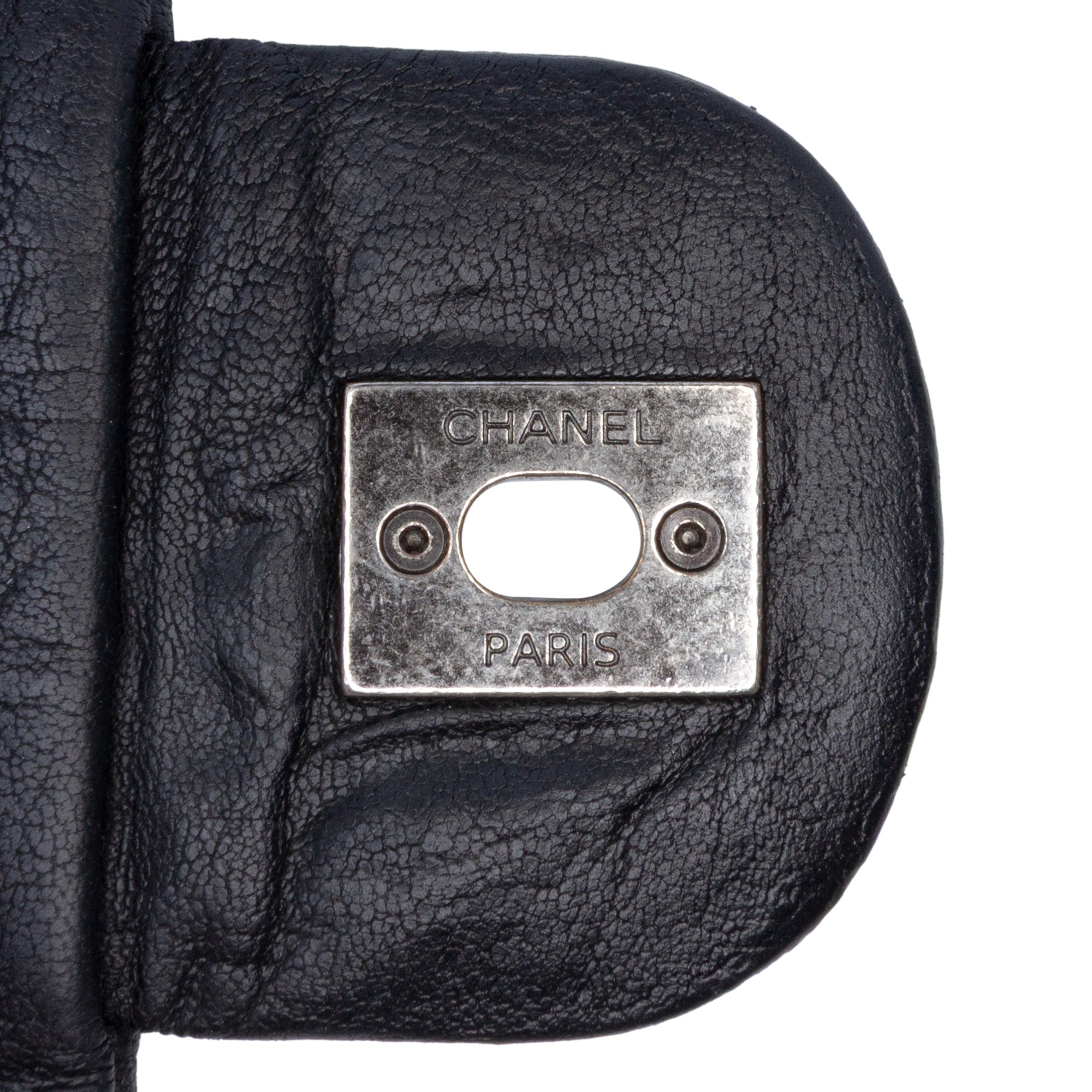 CC Quilted Washed Lambskin Studded Flap