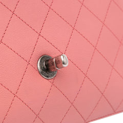 Quilted Calfskin Straight Lined Flap