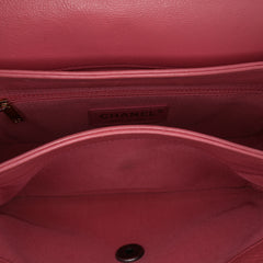 Quilted Calfskin Straight Lined Flap
