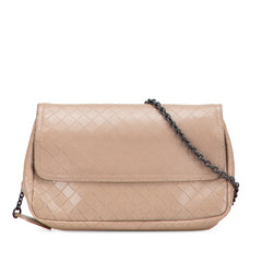 Small Leather Intrecciomirage Chain Crossbody